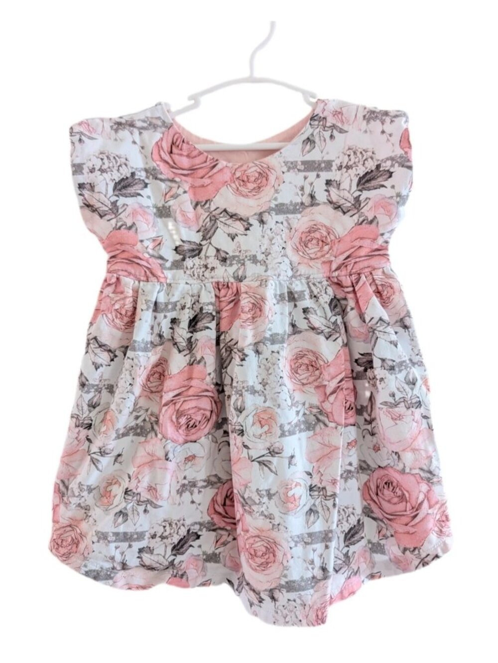 Small Shop Handmade Grow With‎ Me Floral Roses Dress 2T 3T 4T